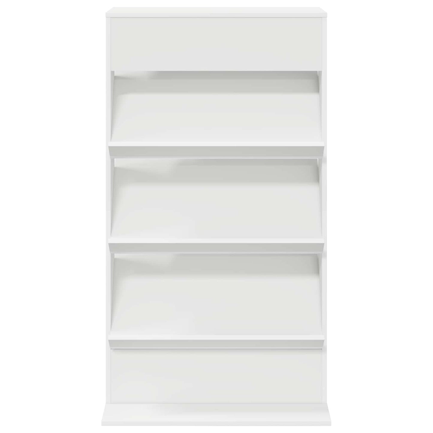 Tijdschrift Rek Met Plank Wit 70 X 41 X 126 Cm Bewerkt Hout
