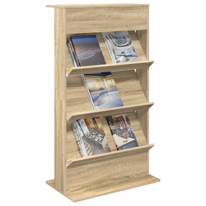 Tijdschrift Rek Sonoma Eiken 70 x 41 x 126 cm Bewerkt hout