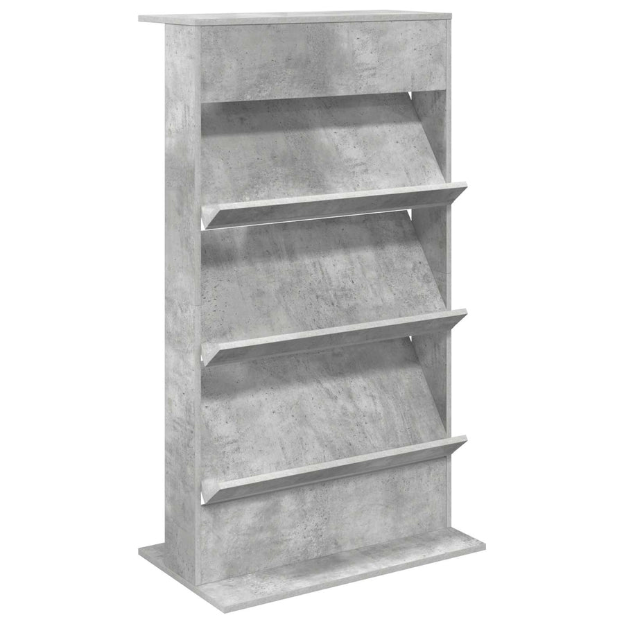 Tijdschrift Rek Beton Grijs 70 x 41 x 126 cm Bewerkt hout