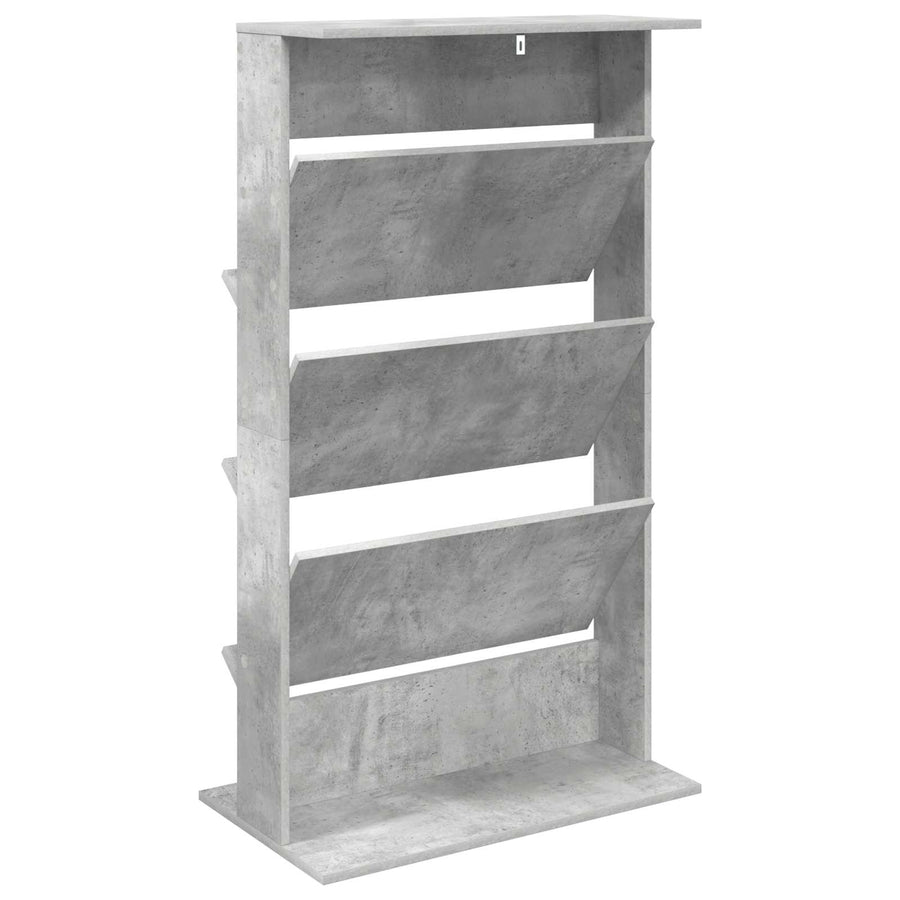 Tijdschrift Rek Beton Grijs 70 x 41 x 126 cm Bewerkt hout