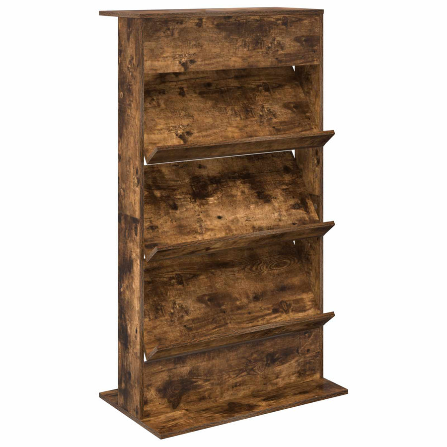 Tijdschrift Rek Gerookt eiken 70 x 41 x 126 cm Bewerkt hout