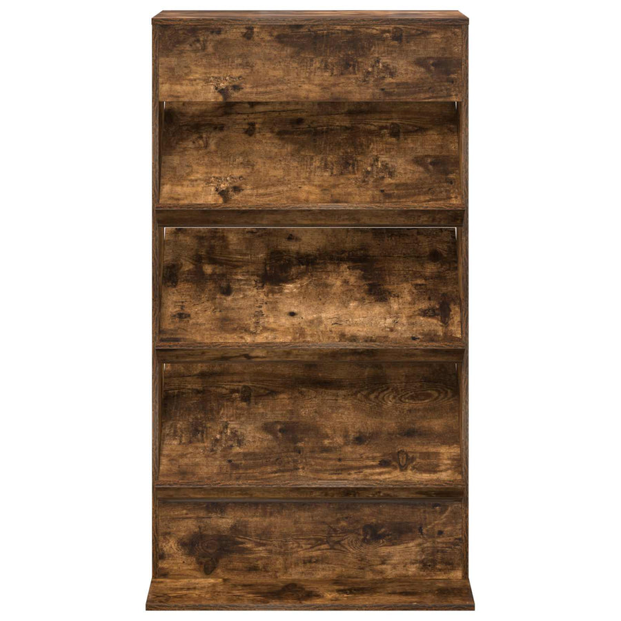Tijdschrift Rek Gerookt eiken 70 x 41 x 126 cm Bewerkt hout