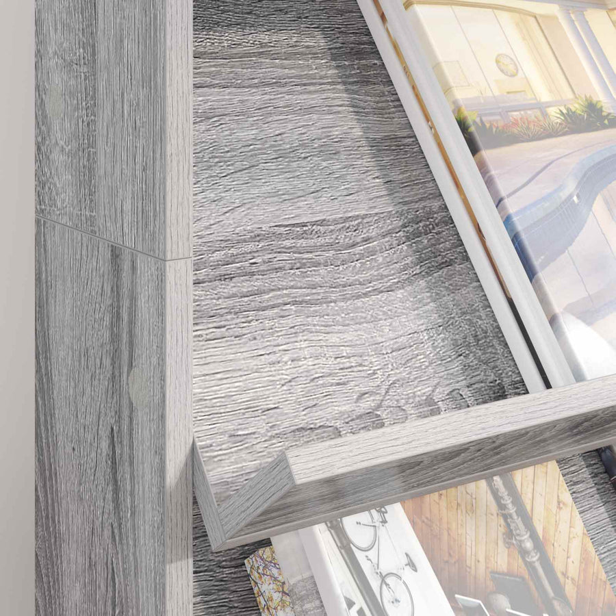 Tijdschrift Rek Grijs Sonoma 70 x 41 x 126 cm Bewerkt hout