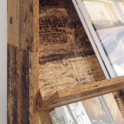 Tijdschrift Rek met plank Oudhout 70 x 41 x 126 cm Bewerkt hout