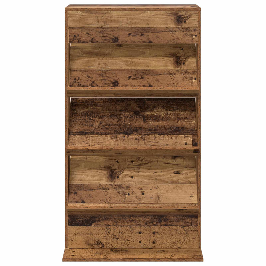 Tijdschrift Rek met plank Oudhout 70 x 41 x 126 cm Bewerkt hout