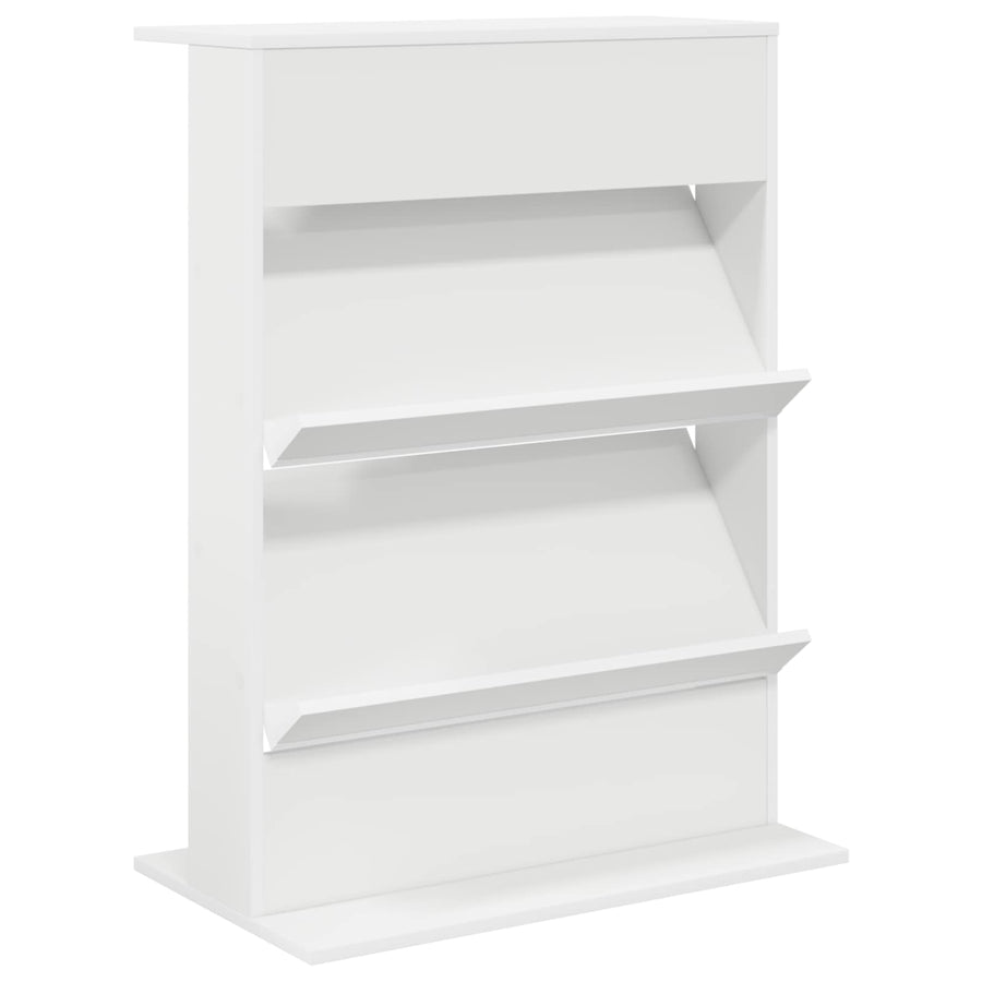 Tijdschrift Rek Met Plank Wit 70 X 41 X 96 Cm Bewerkt Hout
