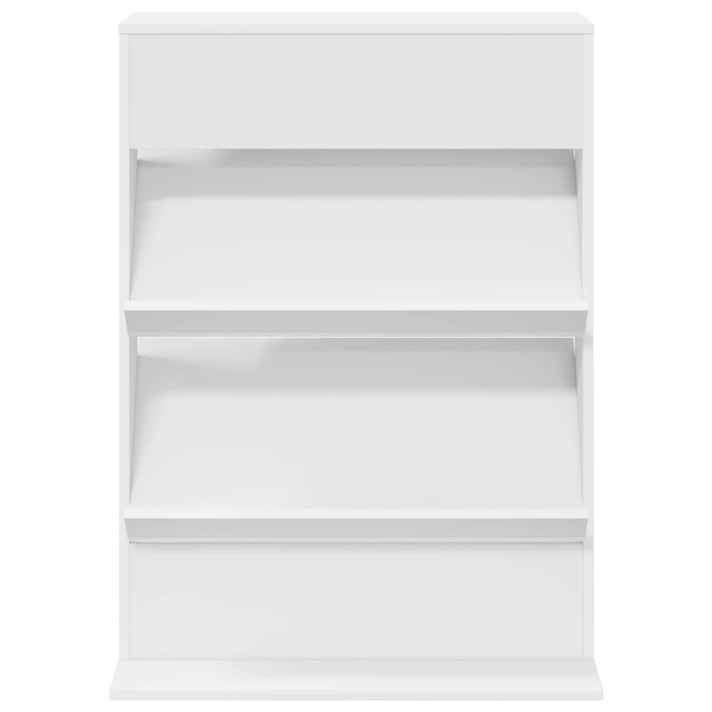 Tijdschrift Rek Met Plank Wit 70 X 41 X 96 Cm Bewerkt Hout