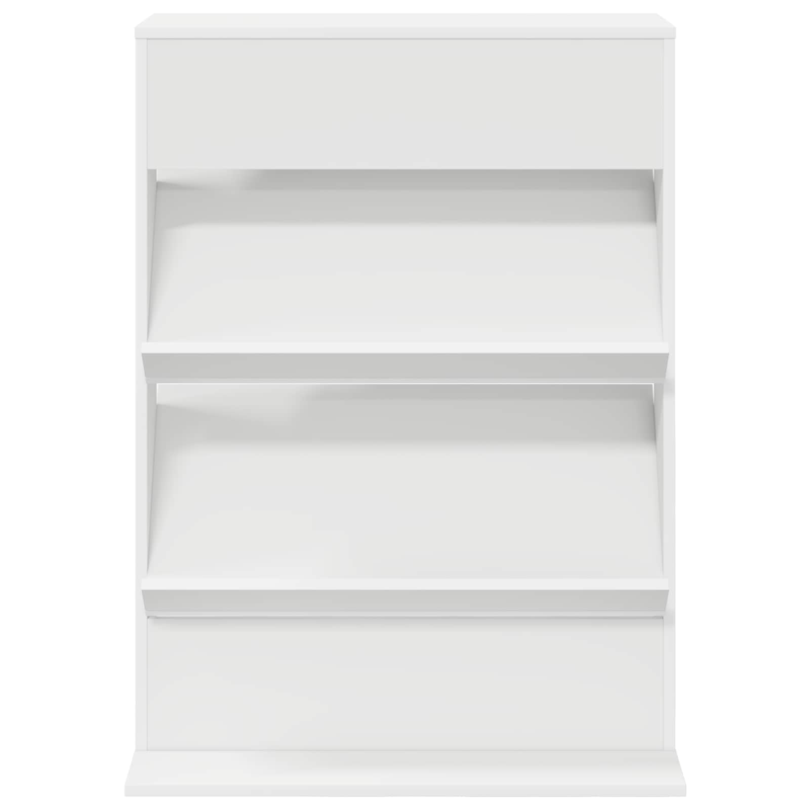 Tijdschrift Rek Met Plank Wit 70 X 41 X 96 Cm Bewerkt Hout