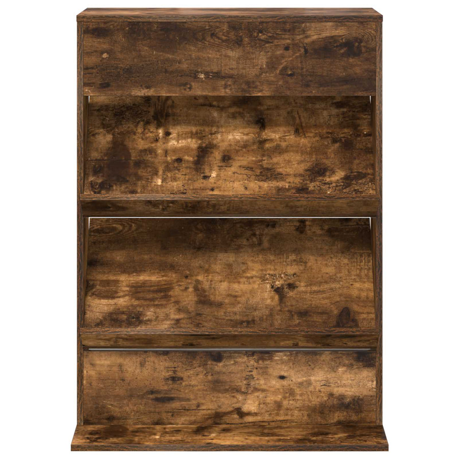 Tijdschrift Rek Gerookt eiken 70 x 41 x 96 cm Bewerkt hout