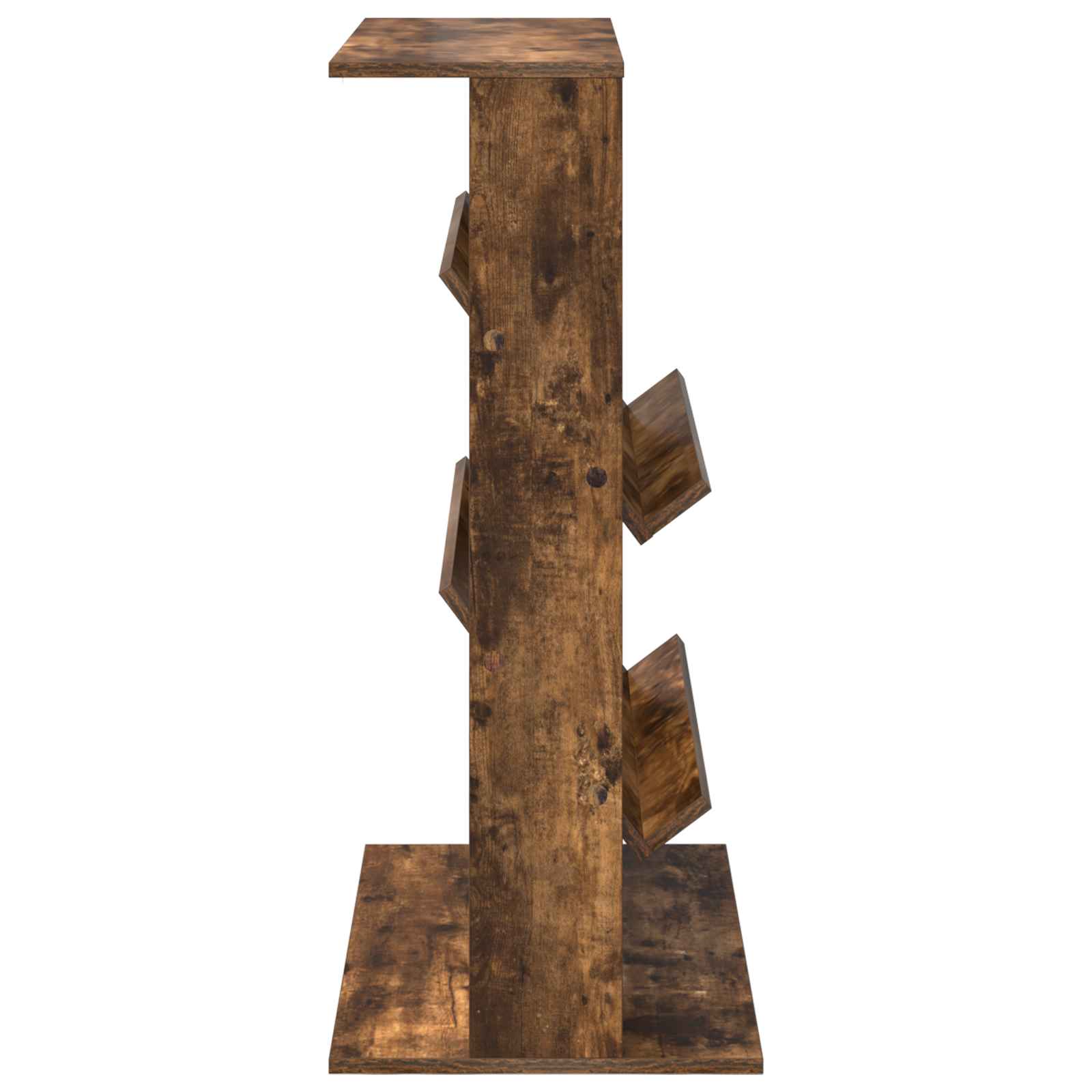 Tijdschrift Rek Gerookt eiken 70 x 41 x 96 cm Bewerkt hout