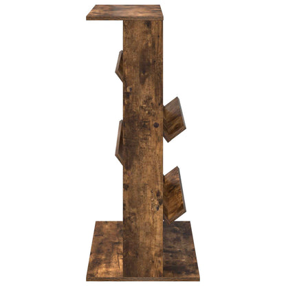 Tijdschrift Rek Gerookt eiken 70 x 41 x 96 cm Bewerkt hout