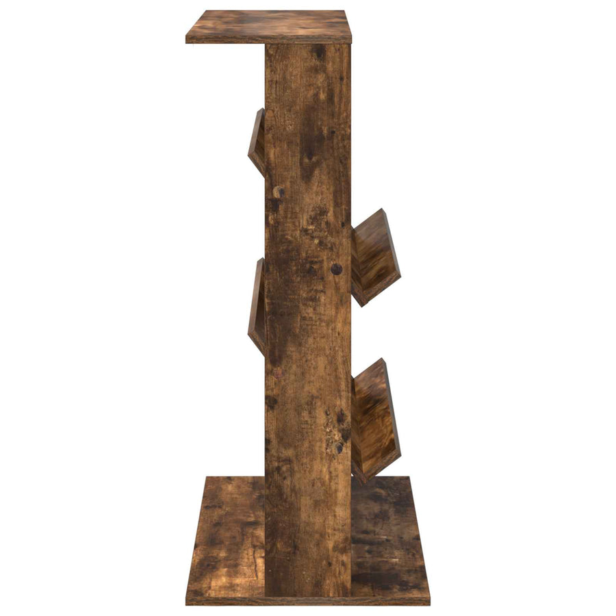 Tijdschrift Rek Gerookt eiken 70 x 41 x 96 cm Bewerkt hout