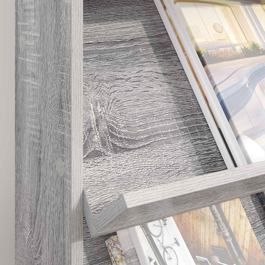 Tijdschrift Rek Grijs Sonoma 70 x 41 x 96 cm Bewerkt hout