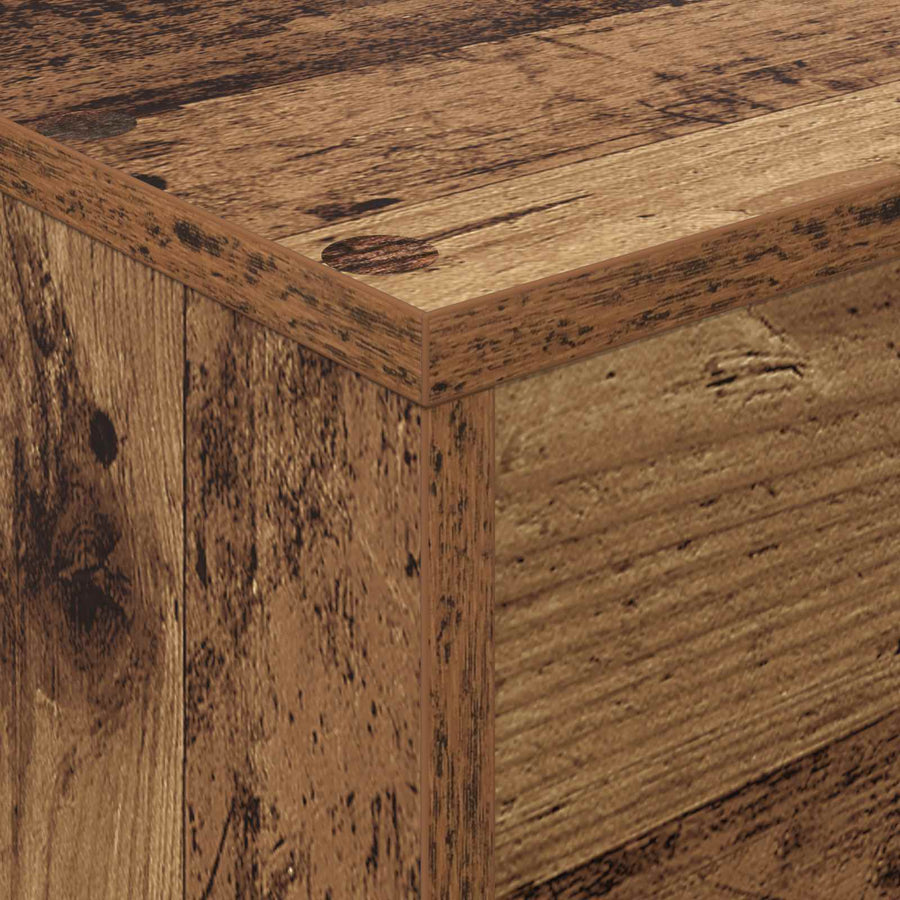 Tijdschrift Rek met plank Oudhout 70 x 41 x 96 cm Bewerkt hout