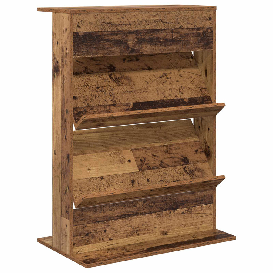 Tijdschrift Rek met plank Oudhout 70 x 41 x 96 cm Bewerkt hout