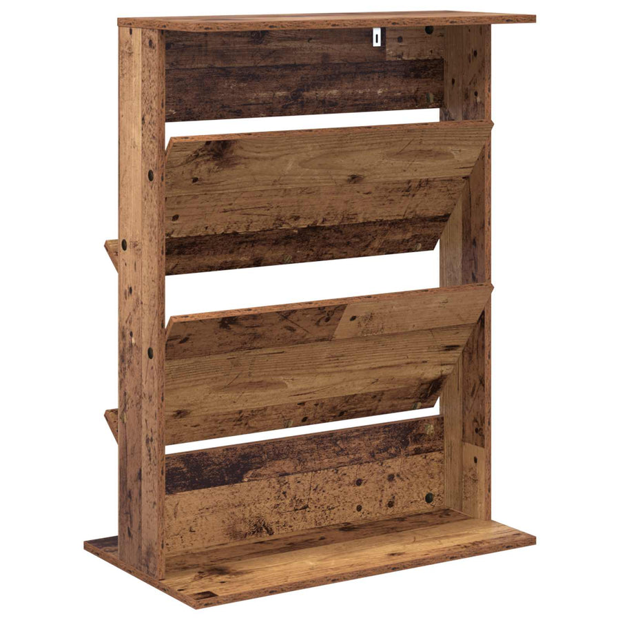 Tijdschrift Rek met plank Oudhout 70 x 41 x 96 cm Bewerkt hout