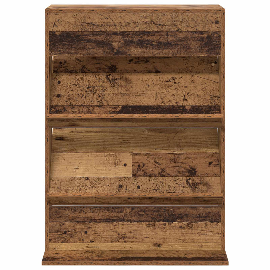 Tijdschrift Rek met plank Oudhout 70 x 41 x 96 cm Bewerkt hout