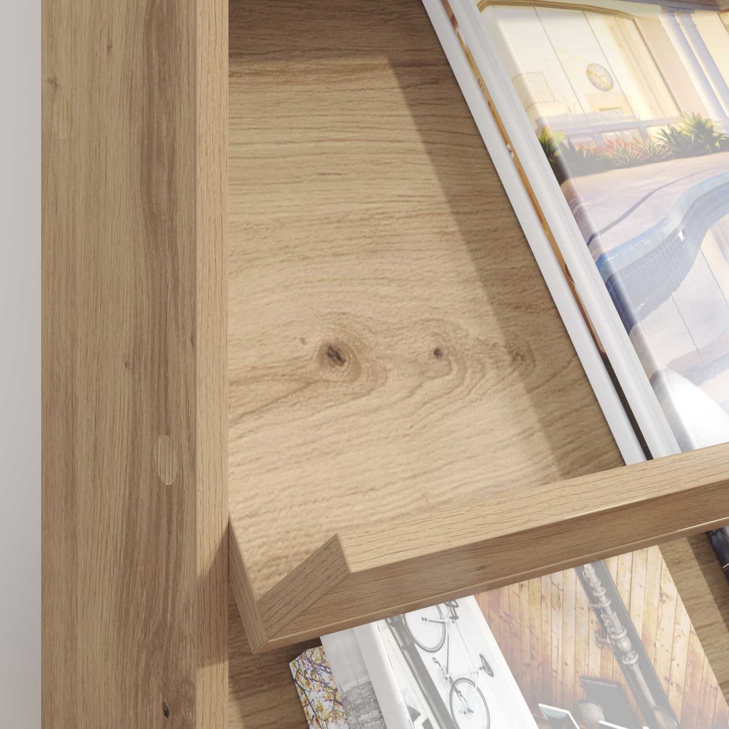 Tijdschrift Rek Artisan Eiken 70 x 41 x 96 cm Bewerkt hout