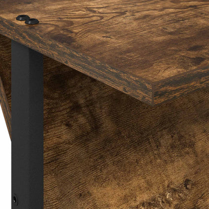 Tijdschrift Rek 68 X 40 X 123.5 Cm Bewerkt Hout Gerookt eiken