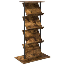 Tijdschrift Rek 68 X 40 X 123.5 Cm Bewerkt Hout Gerookt eiken