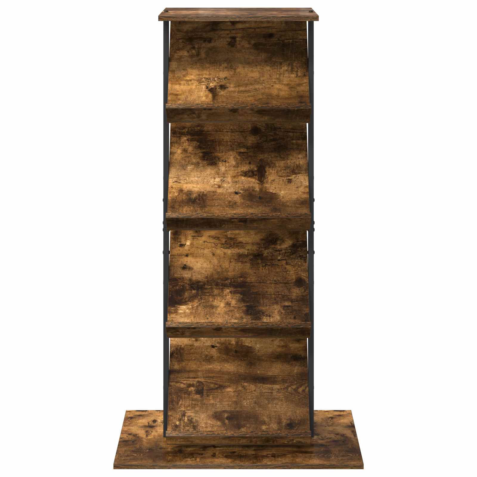 Tijdschrift Rek 68 X 40 X 123.5 Cm Bewerkt Hout Gerookt eiken