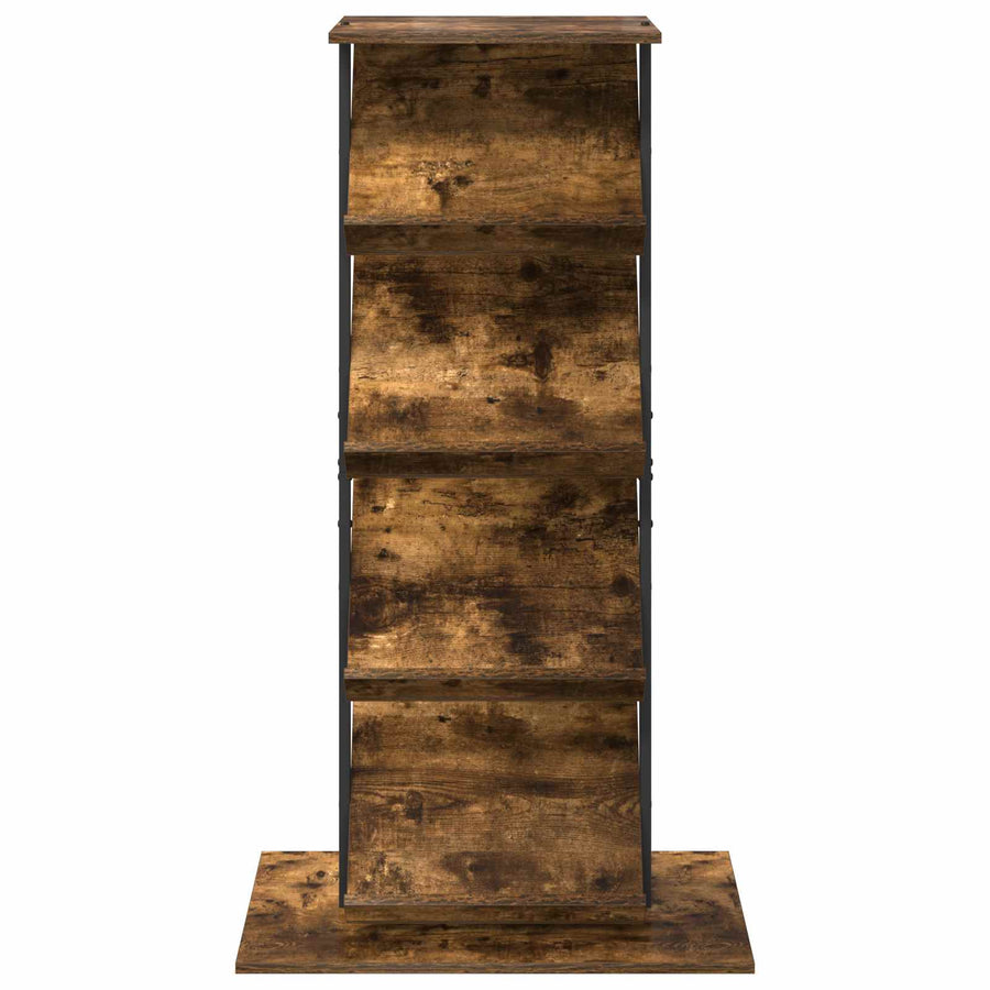 Tijdschrift Rek 68 X 40 X 123.5 Cm Bewerkt Hout Gerookt eiken