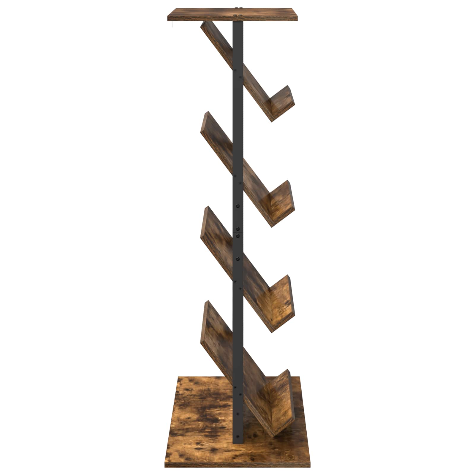 Tijdschrift Rek 68 X 40 X 123.5 Cm Bewerkt Hout Gerookt eiken