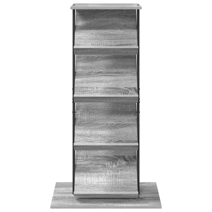 Tijdschrift Rek 68 X 40 X 123.5 Cm Bewerkt Hout Grijs sonoma