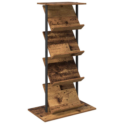 Tijdschrift Rek Oudhout 68 X 40 X 123.5 Cm Bewerkt Hout Oud hout