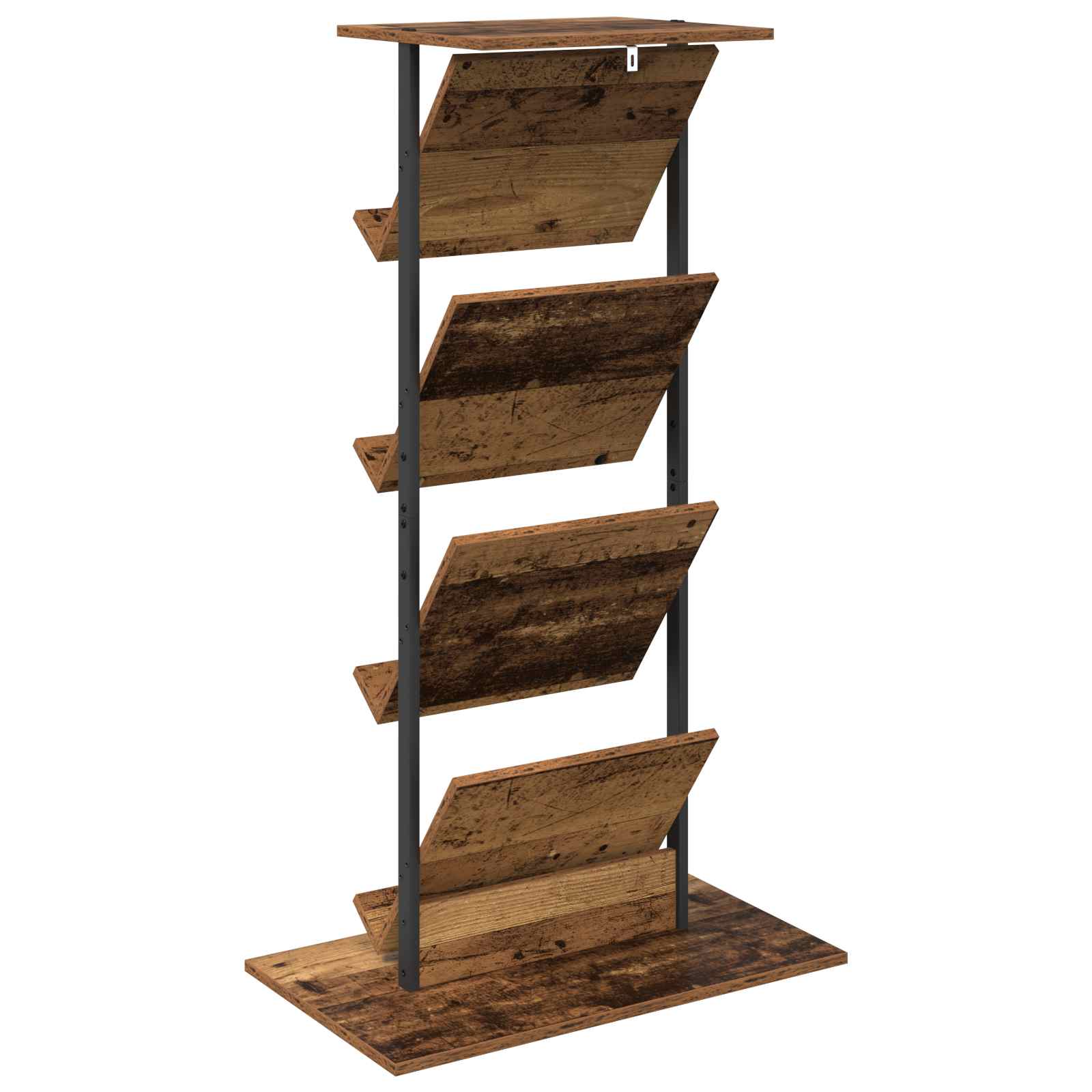 Tijdschrift Rek Oudhout 68 X 40 X 123.5 Cm Bewerkt Hout Oud hout