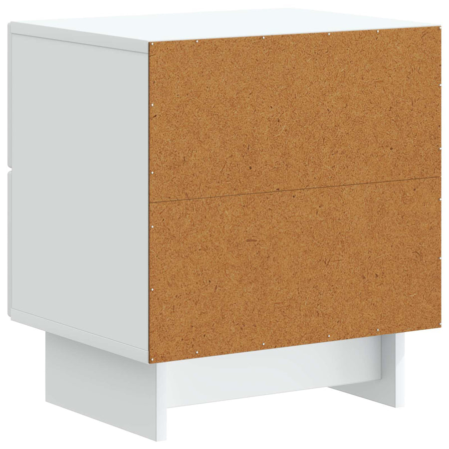Nachtkastje met lade Wit 43 x 34,5 x 47,5 cm Bewerkt hout