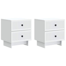 Nachtkastje met lade 2 pcs Wit 43 x 34,5 x 47,5 cm Bewerkt hout