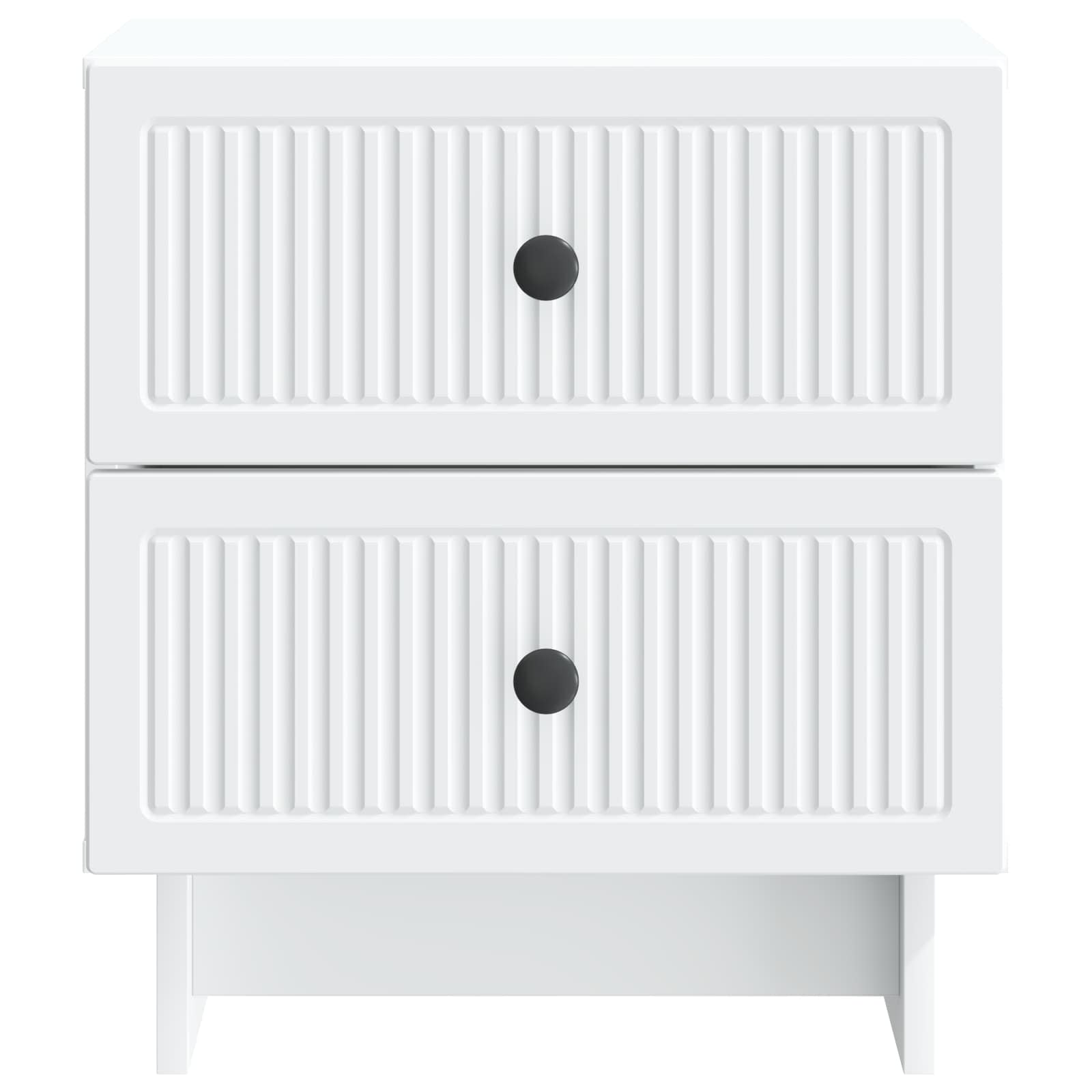 Nachtkastje met lade 2 pcs Wit 43 x 34,5 x 47,5 cm Bewerkt hout