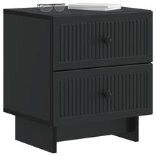 Nachtkastje 2 pcs Zwart 43 x 34,5 x 47,5 cm Bewerkt hout