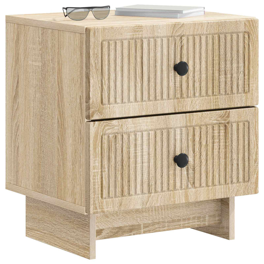 Nachtkastje Sonoma Eiken 43 x 34,5 x 47,5 cm Bewerkt hout