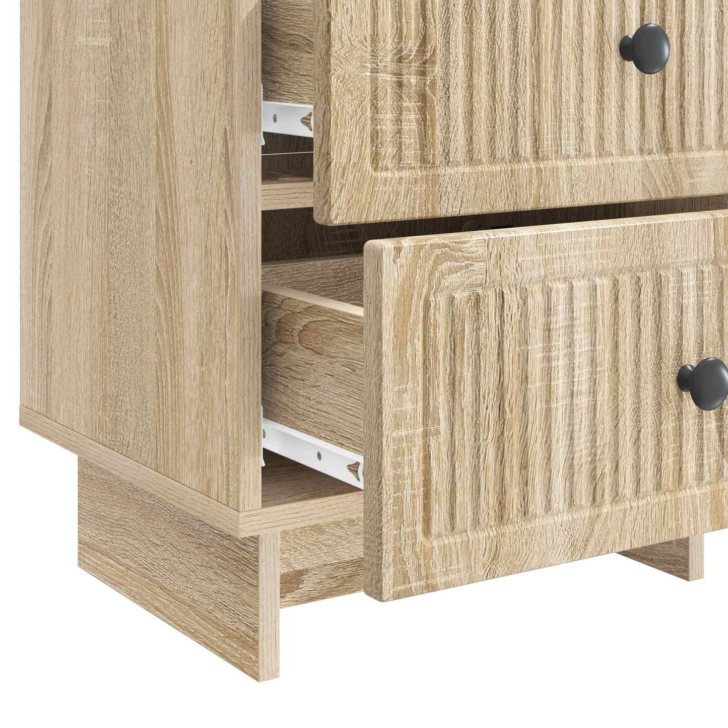 Nachtkastje 2 pcs Sonoma Eiken 43 x 34,5 x 47,5 cm Bewerkt hout
