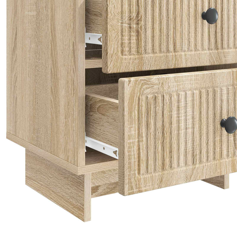 Nachtkastje 2 pcs Sonoma Eiken 43 x 34,5 x 47,5 cm Bewerkt hout