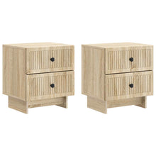 Nachtkastje 2 pcs Sonoma Eiken 43 x 34,5 x 47,5 cm Bewerkt hout