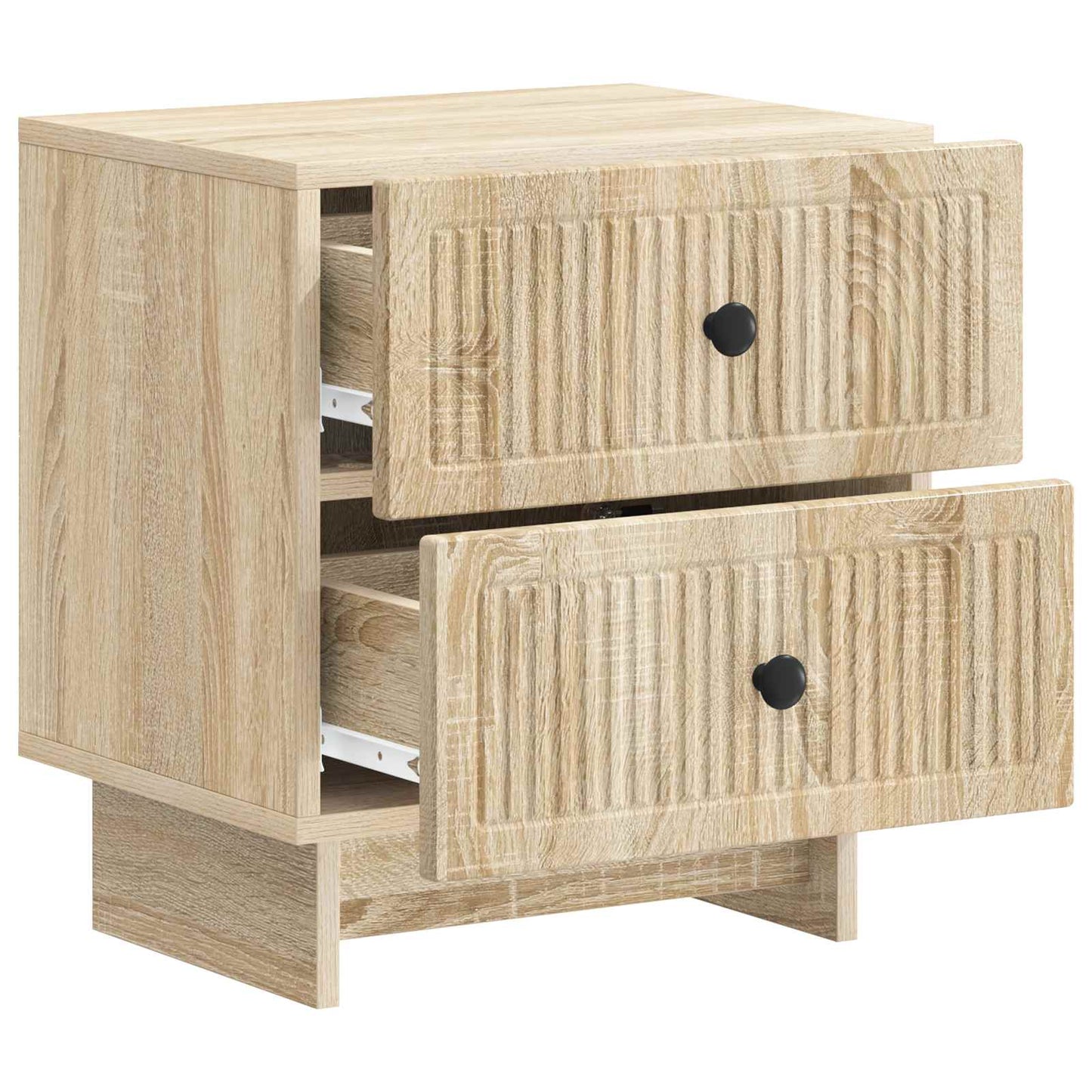 Nachtkastje 2 pcs Sonoma Eiken 43 x 34,5 x 47,5 cm Bewerkt hout