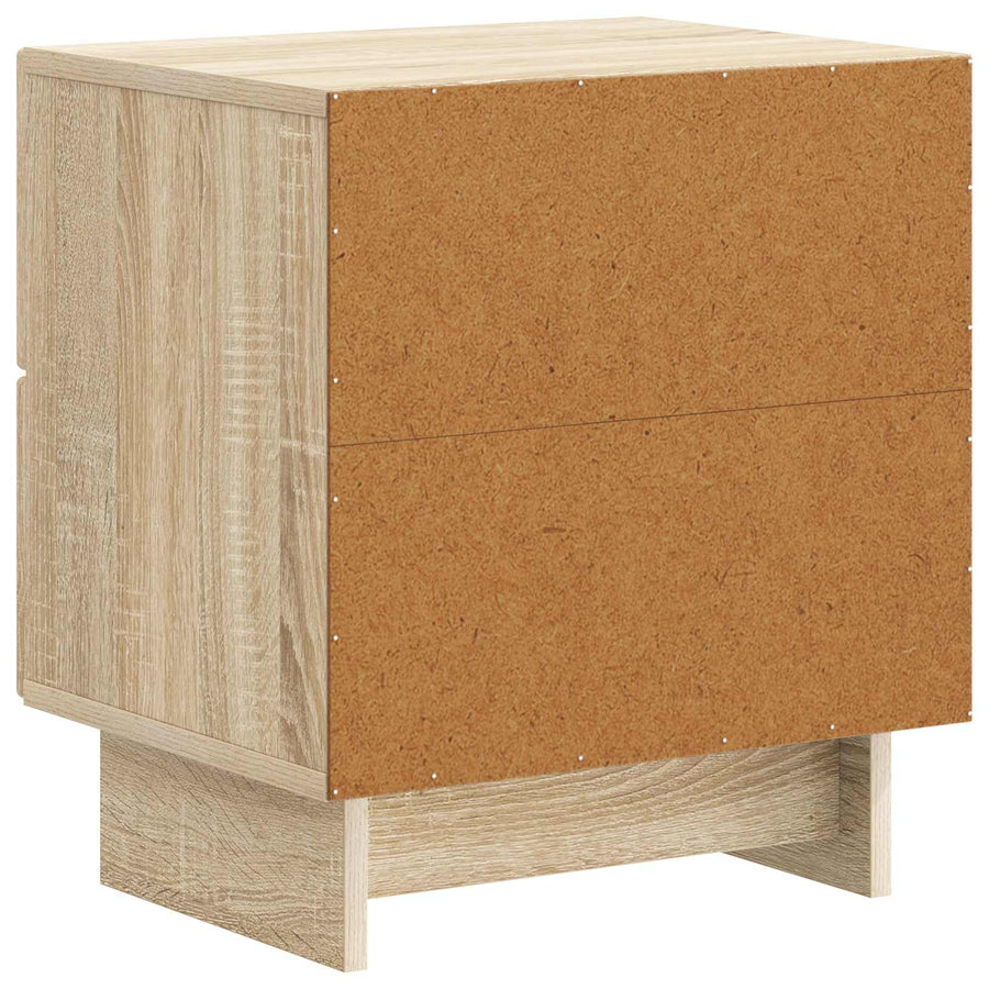Nachtkastje 2 pcs Sonoma Eiken 43 x 34,5 x 47,5 cm Bewerkt hout