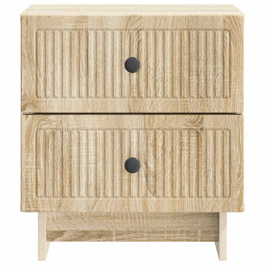 Nachtkastje 2 pcs Sonoma Eiken 43 x 34,5 x 47,5 cm Bewerkt hout