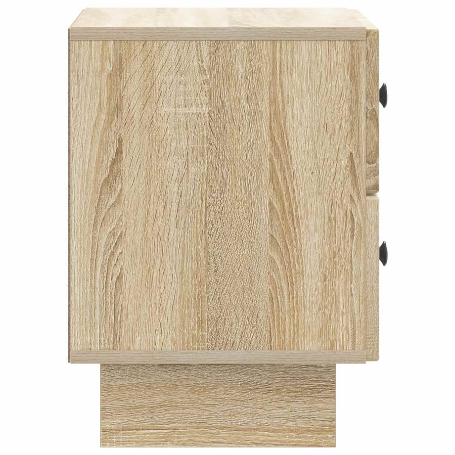 Nachtkastje 2 pcs Sonoma Eiken 43 x 34,5 x 47,5 cm Bewerkt hout