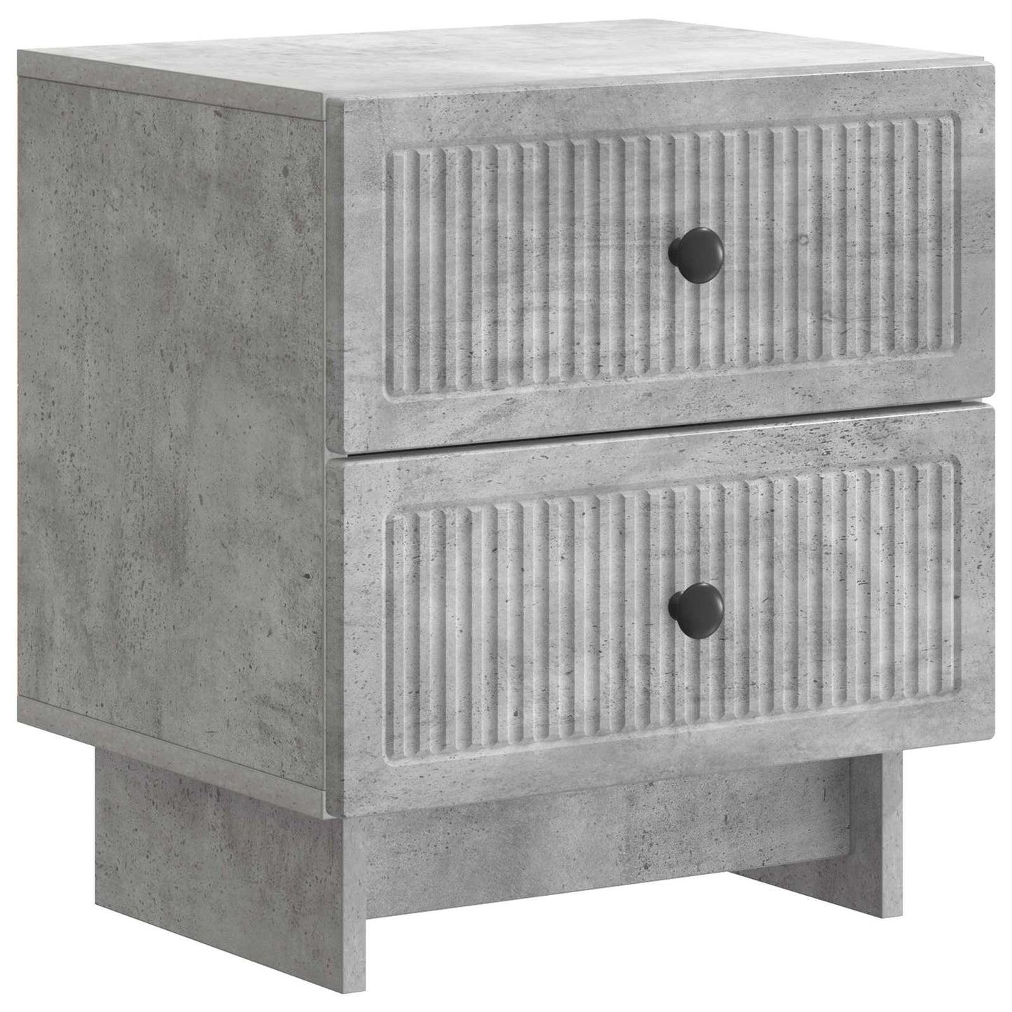 Nachtkastje Betongrijs 43 x 34,5 x 47,5 cm Bewerkt hout