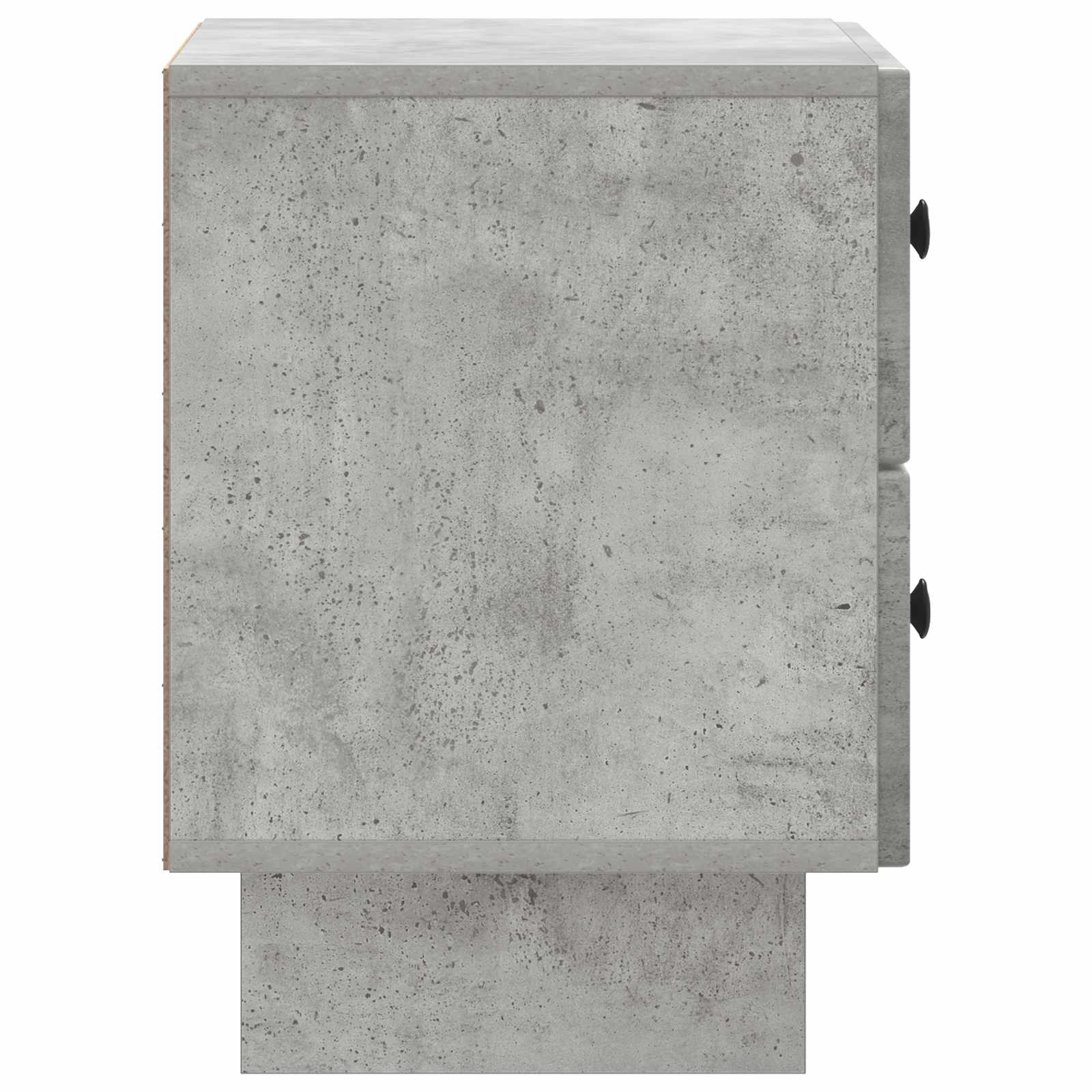 Nachtkastje Betongrijs 43 x 34,5 x 47,5 cm Bewerkt hout