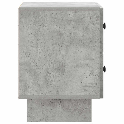 Nachtkastje Betongrijs 43 x 34,5 x 47,5 cm Bewerkt hout