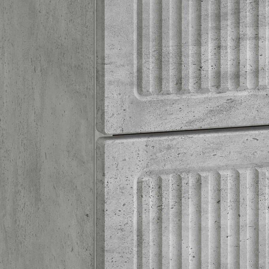 Nachtkastje 2 pcs Betongrijs 43 x 34,5 x 47,5 cm Bewerkt hout