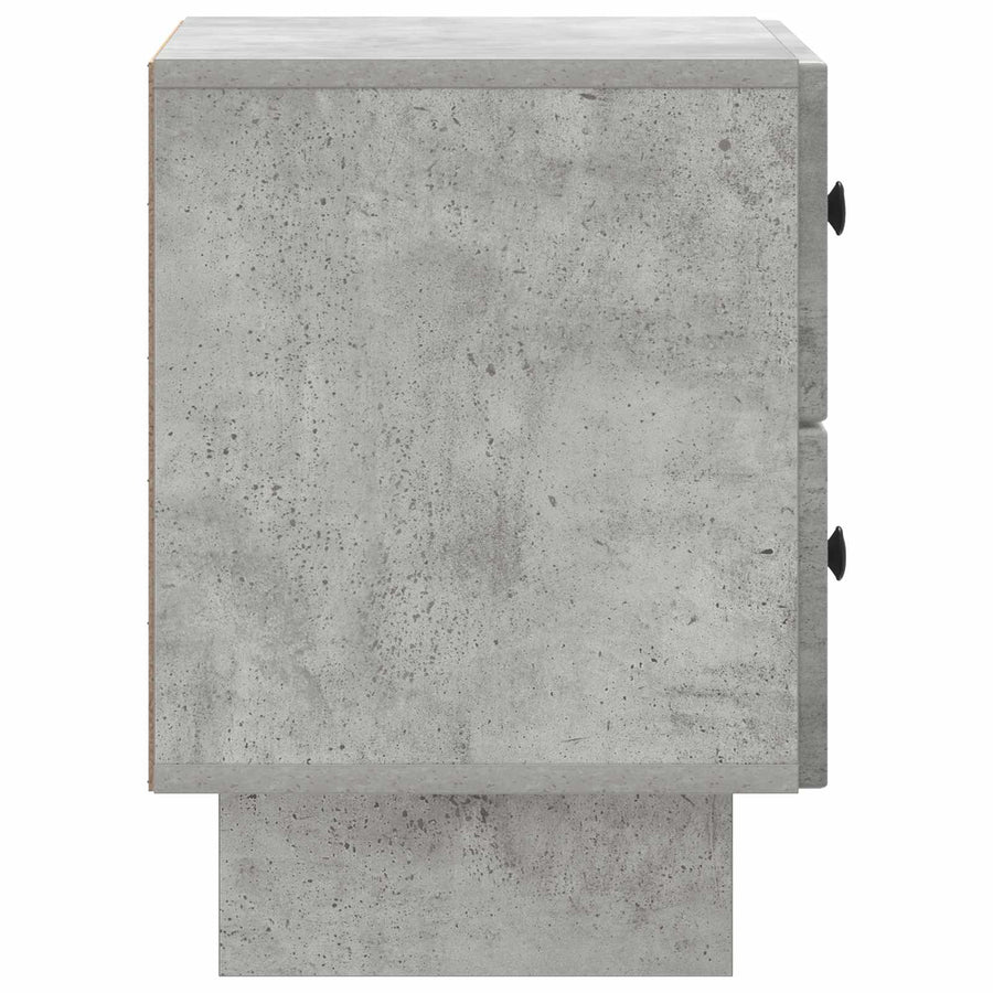 Nachtkastje 2 pcs Betongrijs 43 x 34,5 x 47,5 cm Bewerkt hout