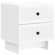 Nachtkastje Hoogglans Wit 43 x 34,5 x 47,5 cm Bewerkt hout