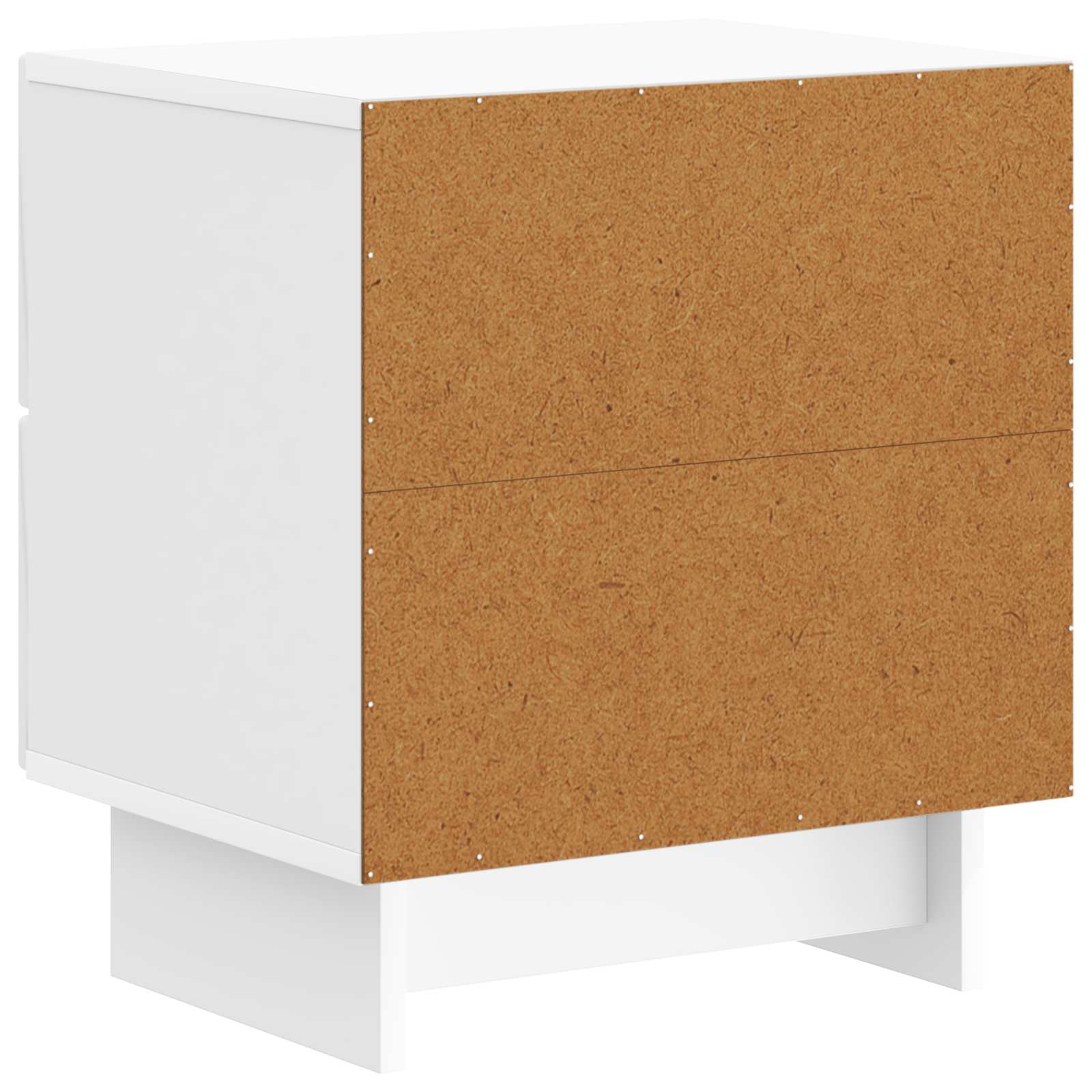 Nachtkastje Hoogglans Wit 43 x 34,5 x 47,5 cm Bewerkt hout