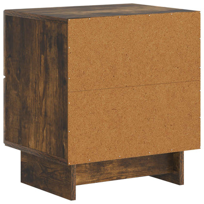 Nachtkastje Gerookt eiken 43 x 34,5 x 47,5 cm Bewerkt hout